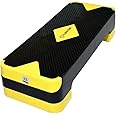 The Cube Club 2 Level Adjustable Stepper for Exercise Aerobics | Non-Slip Textured Surface Workout Fitness Cardio & Strength Training Step Platform for Home Gym (Max Weight 200kg, 12 Month Warranty)