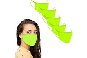 KUNSTIFY Stoffmaske farbig Mund-Nasen-Schutz Behelfsmasken 5 Stück waschbar wiederverwendbar schwarz Baumwolle Damen Herren Tröpchen Schutz Staub resistent gegen Speichel, zum Bügeln Staubschutzmaske