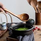 Deconox Natural Acacia Wood Hand Carved Serving Fork 26cm | Antibacterial, Durable and Eco-Friendly Wooden Spoon &ndash; Stylish and