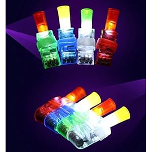UChic 10 STÜCKE LED Finger Lichter Glowing Dazzle Laser Emittierende lampe Cartoon Strahl Projektor Figuren Ring Licht Glow Party Weihnachten Suppies