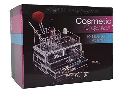 Feibrand klar Make up Organizer 4 Schubladen 2 Schicht - 3