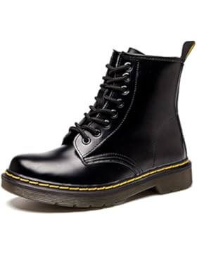 ukStore Damen Martin Stiefel Derby Wasserdicht Kurz Stiefeletten Winter Herren Worker Boots Profilsohle Schnürschuhe...