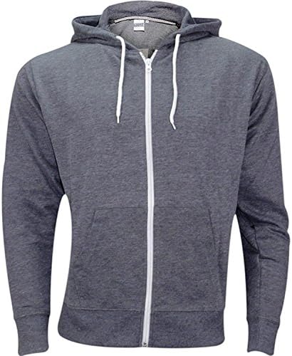 Mens American Fleece G81 plain Hoody Charocal