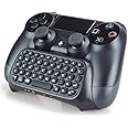 Numskull Sony PlayStation 4 Bluetooth Wireless Mini Keyboard Gadget, Wireless Bluetooth Chat Pad with Voice Chat Speaker for PS4 DualShock 4 Controller
