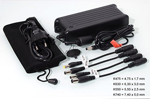 90W Universal Netzteil für Toshiba Satellite P200D-130 P300-11B P300-156 P300-15Z P300-160 P300-161 P300-18M P300-19P P300-1AO P300-1BN P300-23F P300D-11E inkl. Stromkabel & Reiseetui (original Zulieferer von Medion)