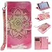 Produktbild Nancen Sony Xperia Z2 (5,2 Zoll) Handytasche / Handyhülle. Flip Etui Wallet Case in Bookstyle - Premium PU Lederhülle Hülle Cover Mit Lanyard / Strap, Standfunktion, Kreditkarte und Brieftasche