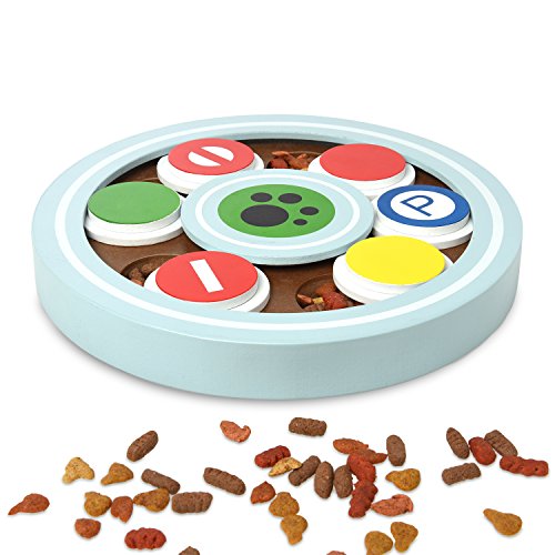 Interactive-Fun-IQ-Puzzle-for-Dogs-Cats-and-Pets-Food-Treated-Wooden-Toy-Game