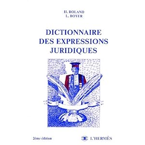Dictionnaire des expressions juridiques