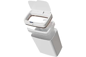 Automatic Trash Can, Bathroom Electric Garbage Bin, 18L Auto-Open Waste Bin with Anti-Odor for Kitchen, Bathroom, College Stu