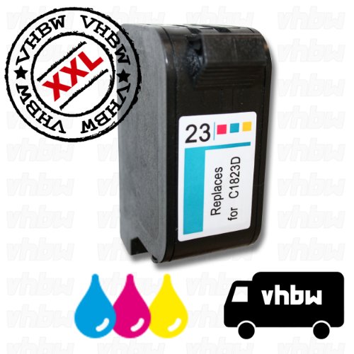 vhbw kompatible Ersatz Tintenpatrone Druckerpatrone bunt für Drucker HP DeskJet 1120C, 1120Cse, 1120CXi, 1125C, 1170C, 1175C, 7100, 710C, 712C, 720C