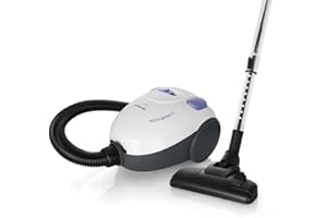 Orbegozo AP 7007 - Aspiradora con bolsa, clasificación energética A, bolsa de 2 litros de capacidad, tubo telescópico, enrrollado automático de cable, 800 W de potencia