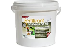 Engrais 100% végétal, tourteau de ricin concentré - Seau 4 kg