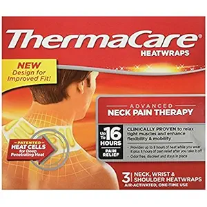 Thermacare Neck, Shoulder & Wrist HeatWraps, 8 Hour-3ct