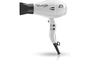 Parlux Profesjonalna suszarka do włosów z jonami (suszarka) Advance Light Ionic i ceramika, biała