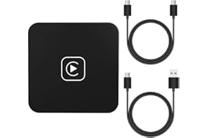 VINMOOOG Bezprzewodowy adapter CarPlay do iPhone'a Carplay, Carplay, bezprzewodowy konwertuje przewodowy CarPlay na bezprzewodowy 5 GHz WiFi, automatyczne połączenie do iPhone iOS 10+ z samochodami 2017+