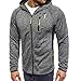 Produktbild Pullover Für Herren,Reißverschluss Lange Ärmel Sweatshirt Hoodie Outwear Resplend Einfarbig Kordelzug Kapuzenpullover Jacke Mantel Fleece Sport Kapuzenpulli Jacke Coat