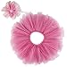 Freefisher Newborn Baby Girl Prop Outfits for Photography ( Tutu Skirt + Flower Headband ), pink