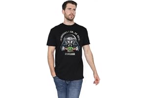 Cotton Soul Star Wars Mandalorian Companion Mens T Shirt, Black