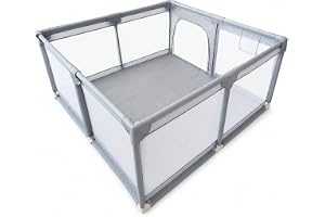 Eurocatch Lekhage L - 120x120cm - Hopfällbar - Andningsbart nät - Säker och stabil - Väska ingår