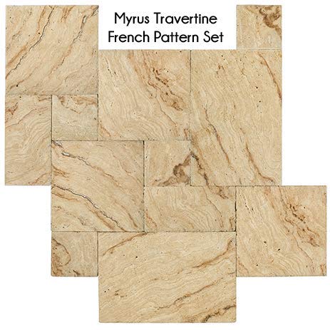Preisvergleich Produktbild Naturstein Travertine Myrus