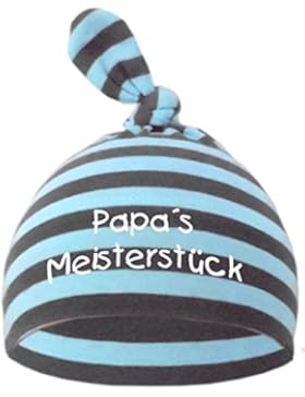 Baby Mütze PAPAS MEISTERSTÜCK / Jungen Babymütze Motiv Mädchen Hat