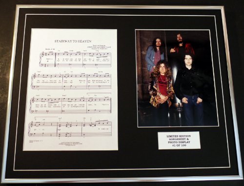 LED ZEPPELIN/Song Sheet & Photo Display/Limited Edition/STAIRWAY TO HEAVEN