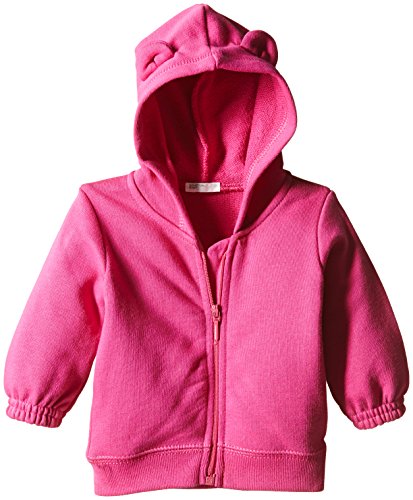 United Colors of Benetton Baby-Girls Bear Zip Hoody Track Jacket, Pink (Fuchsia), 6 to 9 months (Manufacturer Size: 68 cms)