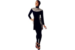 NADAMUSUM Muslimischen Damen Badeanzug Muslim Islamischen Full Cover Bescheidene Badebekleidung Modest Muslim Swimwear Beachwear Burkini