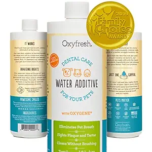 Oxyfresh Pet Oral Hygiene Solution - Dog and Cat Water Additive for Bad Breath - Oral Care Formula Cleans Teeth and Treats Gums - Vet Recommended