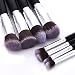 ElleSye Makeup Brushes Face Foundation Brushes 8+1 Pieces, Makeup Starter Kit Eye Brushes Set, Face Powder Brush with Blender Sponge Egg (Silver)