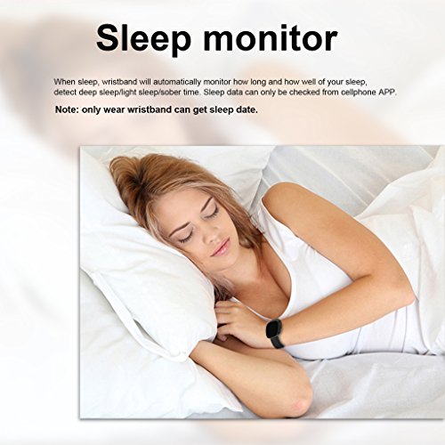 NONMON Blutdruck Herzfrequenz Monitor Fitness Tracker Pulsuhr Glasschirm - 8