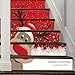 Produktbild Mitlfuny Weihnachten Home TüR Dekoration 2019,Weihnachten 3D Simulation Treppe Aufkleber Wasserdichte Wandaufkleber DIY Home Decor