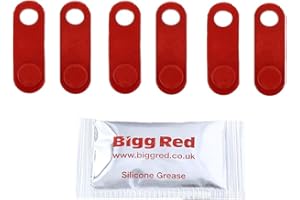 Bigg Red - Bleed Nipple Covers - Compatible with Suitable For M6-M10 Red Universal