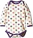 Smafolk Unisex Baby Body Long Sleeve Mini Multi Apples Floral Blouse, Pink, 6-9 Months (Manufacturer Size:74)
