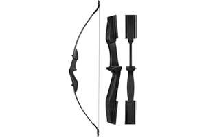BIUBIUSOT 53" Takedown Recurve Bow and Arrow Set Adult 30/40LBS Archery Right & Left Hand Archery Target Practice Outdoor Hunting with 12pcs Mixed Carbon Arrow