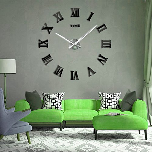 Horleora Reloj Pared Reloj De Pared Adhesivos 3d Modern Mute Con