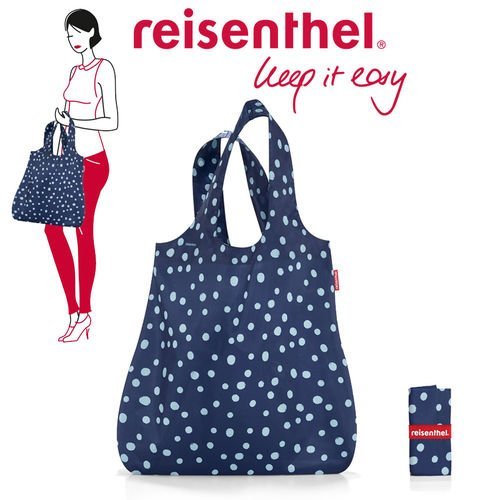 Reisenthel Mini Maxi Shopper Foldup, navy Spots