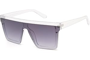 JIM HALO Occhiali da Sole Grandi Unisex. Lenti Specchiate senza Cornice. Per Donna - Uomo