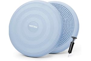 YOTTOY Wobble Cushion - Engage Core Stability with our Extra Thick Premium Balance Disc for Adult Balance and Sensory Wiggle Seat for Kids