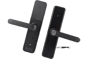 Smart Wifi elektroniskt dörrlås Stöd för fingeravtryckslösenord IC-kort mekaniska nycklar låser upp för Tuya, Virtuellt lösenord utformat, humaniserad operation