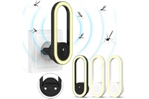 TIPTOP HOME Antizanzare Ultrasuoni, 4 Pack Repellente ad Ultrasuoni Elettromagnetico per Topi Elettrico Repellente Interno Anti Zanzare, Topi, Insetti, Ratti, Scarafaggi, Ragni