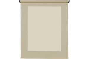 STORESDECO Estores Enrollables Translucidos para Ventanas y Puertas Estor Enrollable Traslucido Liso Cortinas translucidas para Salon Dormitorio Cocina Oficina ¡hasta 200cm de Ancho! Beige 80 x 250 cm