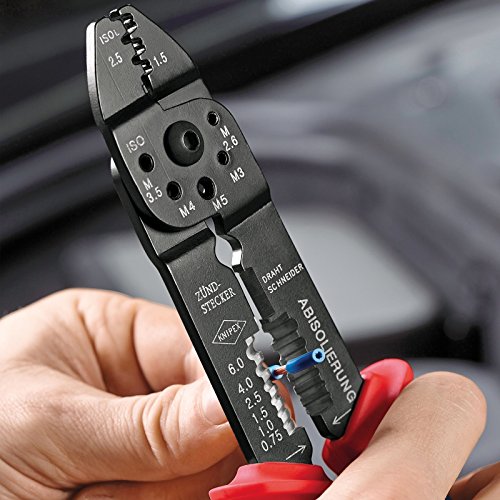 Knipex 97 21 215 B – Crimpzange für unisolierte, offene Steckverbinder - 5