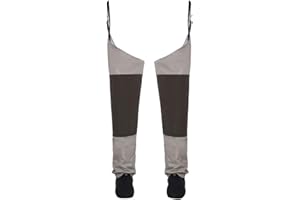 KYLEBOOKER Pantaloni Della Pesca Coscia Trampolieri Pesca a Mosche Impermeabili per Gambe e FianchiPantaloni Impermeabili Pesce Leggero Pesca Waders Traspirante Calza Piede KB006