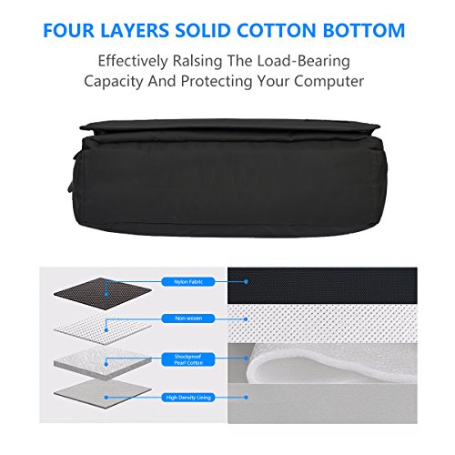 Messenger Bag von EKOOS  Unisex 14 Zoll Umh  ngetasche Aktentasche Schultertasche mit Laptopfache  Laptoptasche Notebooktasche A4 Ordner Arbeit Uni Re