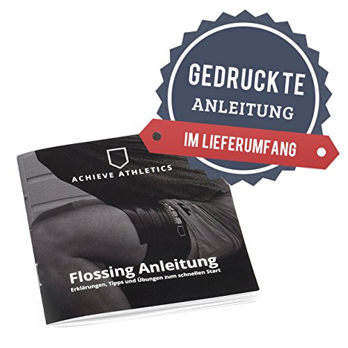 Floss Band 1,5mm von Achieve Athletics • 22-seitige GEDRUCKTE Anleitung zum Medical Flossing • Voodoo Flossband für Sport + Physiotherapie - 2