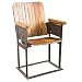 Produktbild Original alter Kinositz CINEMA Einsitzer retro Holz und Eisen Stuhl Wohnzimmer Heimkino Kinosessel