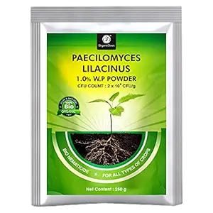 OrganicDews Paecilomyces lilacinus (2x10^8 CFU/g) Bio Nematicide (250 g) for Seeds and Garden Plants - Against Various Nematodes 250 g