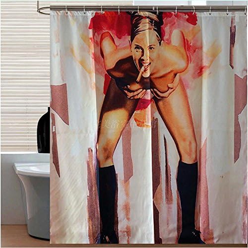 Waterproof warm and thick shower curtain bathroom personality creative sexy beauty pattern toilet shelter curtain