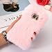 Produktbild A5 2017 Hülle Lovely, Samsung A520F 2017 Hülle, SevenPanda Plüsch Kaninchen Case Handgefertigt Schutzhülle Stilvolle Niedlichen Diamant Rhinestone Bling Kristall Shining Crystal Strass Bogen Handyhülle Women Girly Cute Silikon Weich Plüsch Wolle Warm Flauschige Kaninchen Rabbit Handy Anti-Kratzer Schale Tasche Pelzigen Kaninchen Bunny Pelz Flauschigen Weichen Case Schutzhülle Dünne Schale für Samsung Galaxy A5/A520F 2017 - Rosa